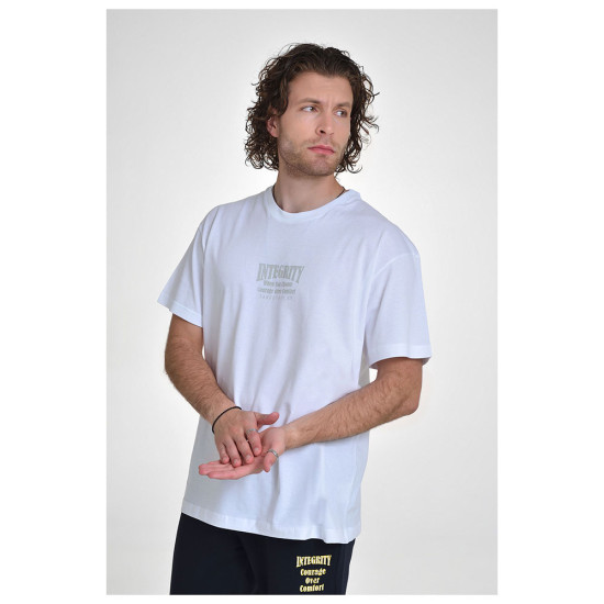 Target Ανδρική κοντομάνικη μπλούζα T-Shirt Loose Single Jersey "Integrity" Target Ανδρική κοντομάνικη μπλούζα T-Shirt Loose Single Jersey "Integrity"